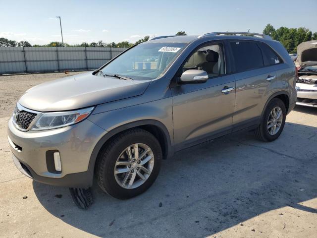 5XYKT3A63EG507772 - 2014 KIA SORENTO LX GRAY photo 1