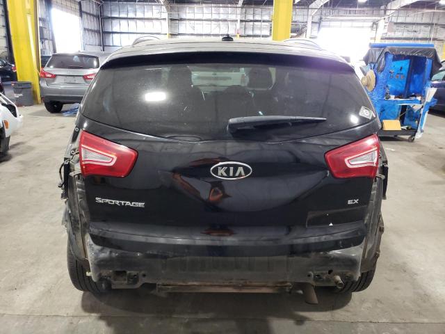 KNDPCCA20C7261504 - 2012 KIA SPORTAGE EX BLACK photo 6