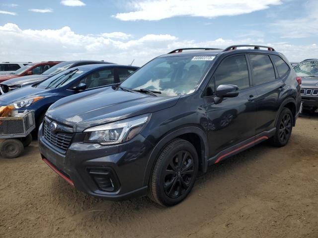 JF2SKAJC5KH420585 - 2019 SUBARU FORESTER SPORT GRAY photo 1