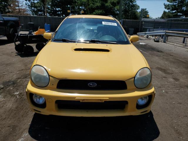 JF1GG296X3G803400 - 2003 SUBARU IMPREZA WRX YELLOW photo 5