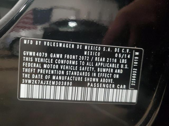 3VW2K7AJXEM303890 - 2014 VOLKSWAGEN JETTA BASE 黑色 照片 13