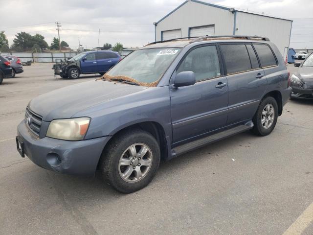 JTEGP21A340005806 - 2004 TOYOTA HIGHLANDER BASE BLUE photo 1