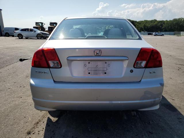 2HGES16545H607810 - 2005 HONDA CIVIC LX SILVER photo 6