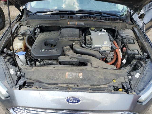 3FA6P0UU3ER281887 - 2014 FORD FUSION S HYBRID GRAY photo 11