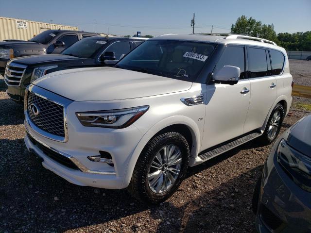 JN8AZ2NF4K9682936 - 2019 INFINITI QX80 LUXE WHITE photo 1