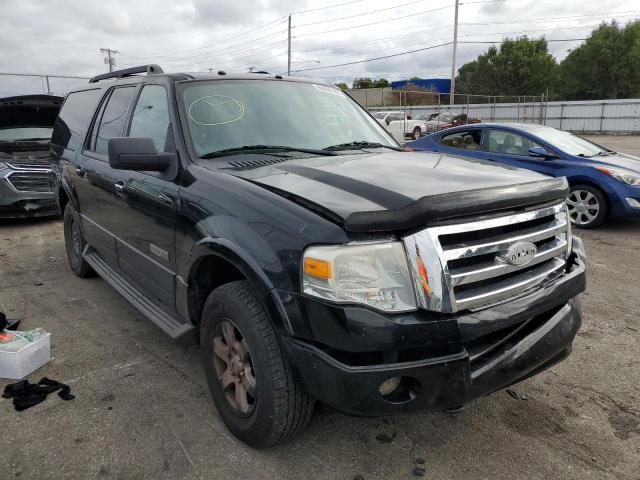 1FMFK16598LA37325 - 2008 FORD EXPEDITION EL XLT BLACK photo 1