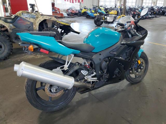 JYARJ06E64A014861 - 2004 YAMAHA YZFR6 L TURQUOISE photo 4