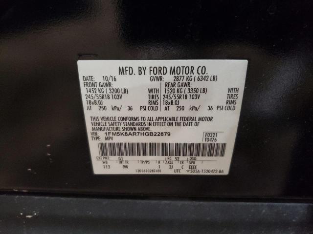 1FM5K8AR7HGB22879 - 2017 FORD EXPLORER POLICE INTERCEPTOR 黑色 照片 13