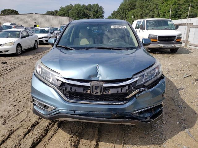 2HKRM4H57FH678582 - 2015 HONDA CR-V EX BLUE photo 5