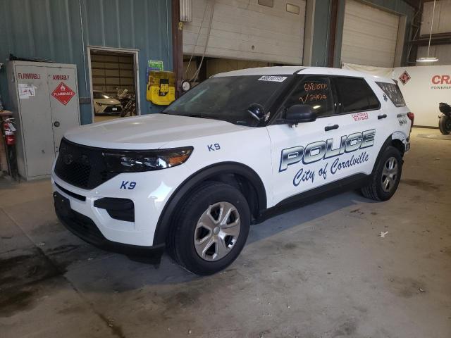1FM5K8AB8MGB35301 - 2021 FORD EXPLORER POLICE INTERCEPTOR WHITE photo 1