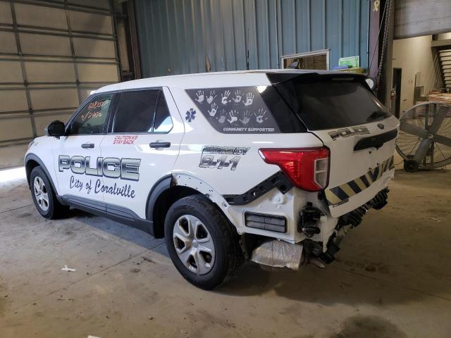 1FM5K8AB8MGB35301 - 2021 FORD EXPLORER POLICE INTERCEPTOR WHITE photo 2