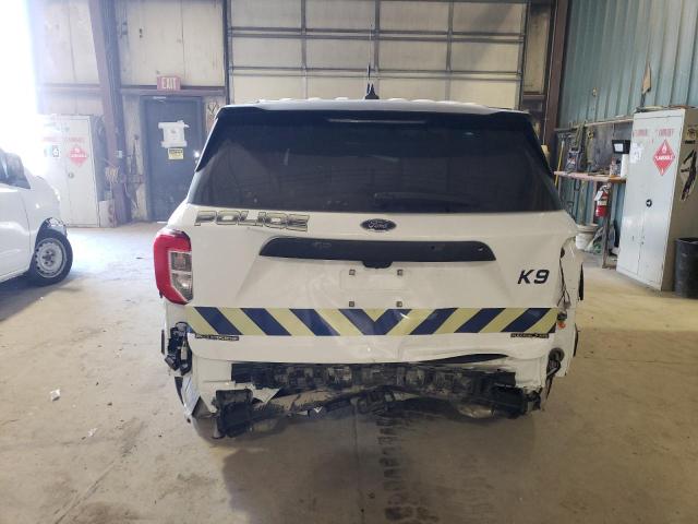 1FM5K8AB8MGB35301 - 2021 FORD EXPLORER POLICE INTERCEPTOR WHITE photo 6