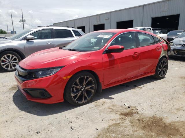 2HGFC2F84LH593857 - 2020 HONDA CIVIC SPORT 红色 照片 1