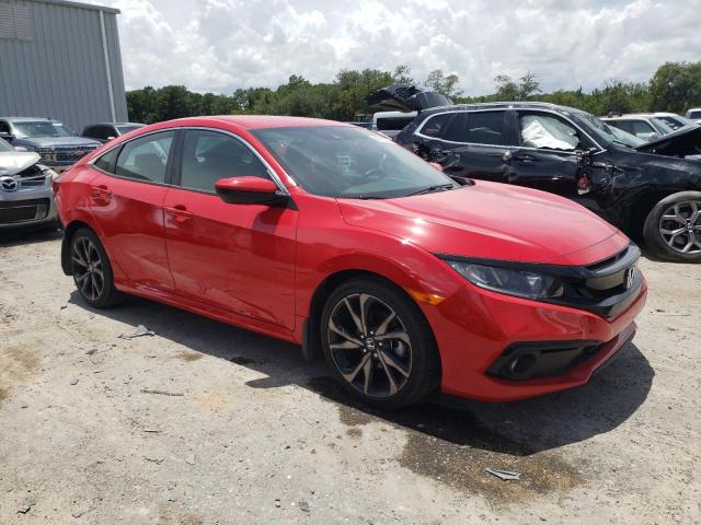2HGFC2F84LH593857 - 2020 HONDA CIVIC SPORT 红色 照片 4