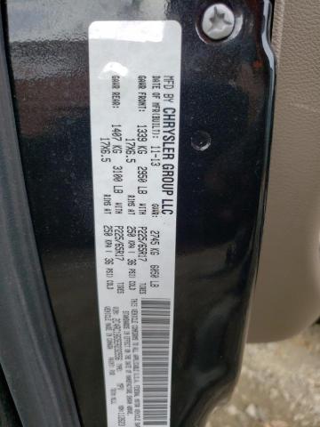 2C4RC1BG5ER232556 - 2014 CHRYSLER TOWN & COU TOURING BLACK photo 12