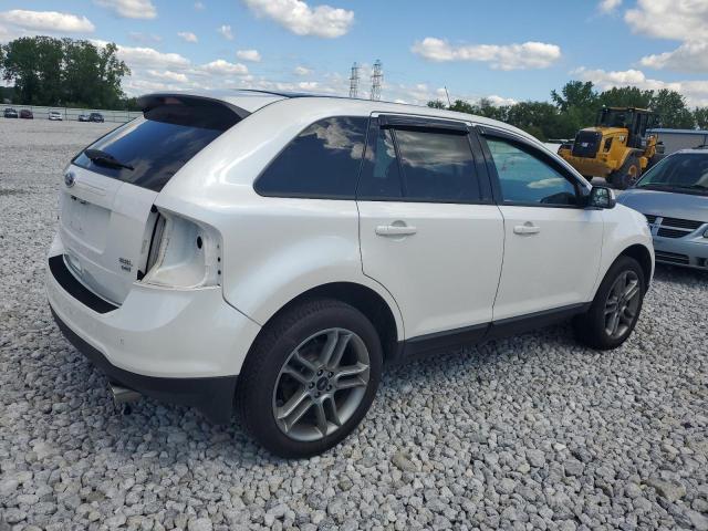 2FMDK4JC4EBB79740 - 2014 FORD EDGE SEL WHITE photo 3