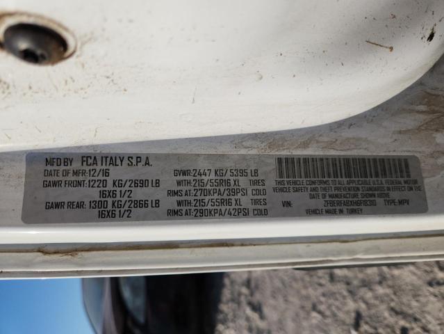 ZFBERFABXH6F18310 - 2017 RAM PROMASTER WHITE photo 13