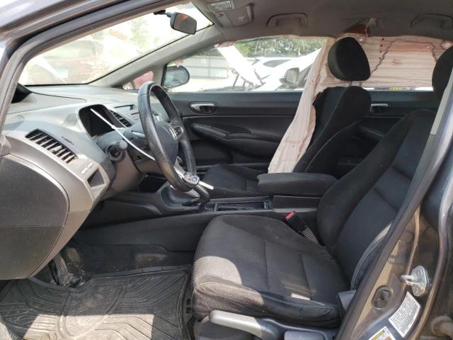 19XFA1F65AE070482 - 2010 HONDA CIVIC LX-S Մոխրագույն լուսանկար 7