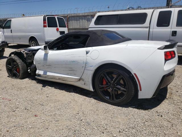 1G1YB3D76H5105557 - 2017 CHEVROLET CORVETTE STINGRAY 1LT WHITE photo 2