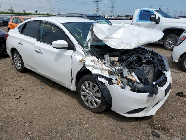 3N1AB7AP3KY264117 - 2019 NISSAN SENTRA S WHITE photo 4