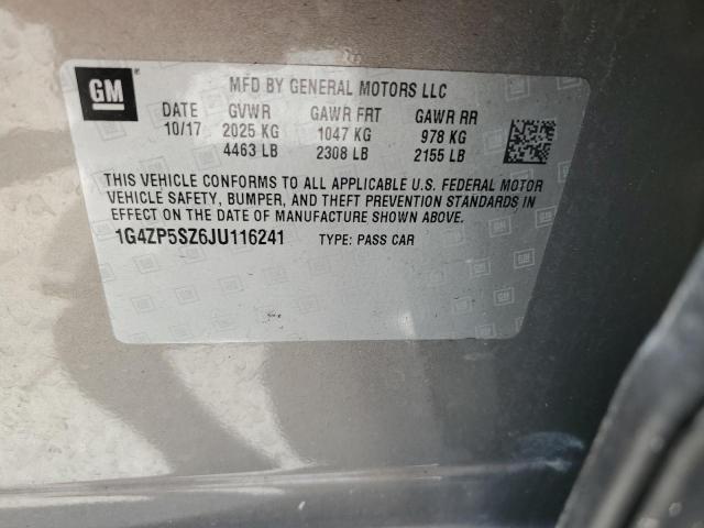 1G4ZP5SZ6JU116241 - 2018 BUICK LACROSSE ESSENCE BROWN photo 12