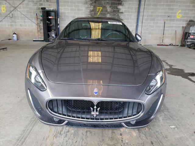 ZAM45VLA2G0177448 - 2016 MASERATI GRANTURISM S GRAY photo 5