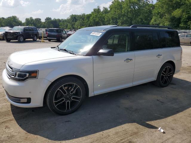 2FMHK6DT7EBD11463 - 2014 FORD FLEX LIMITED WHITE photo 1