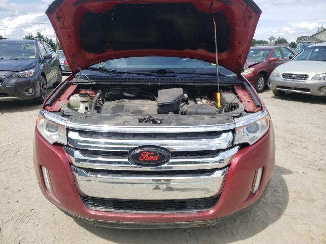 2FMDK4JC8DBC44247 - 2013 FORD EDGE SEL RED photo 12