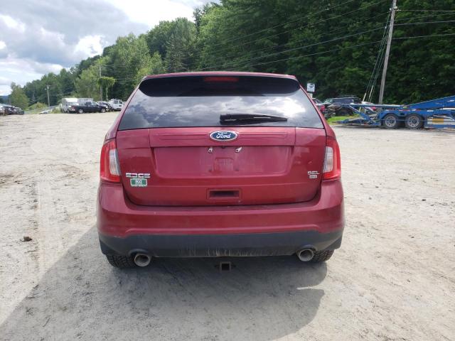 2FMDK4JC8DBC44247 - 2013 FORD EDGE SEL RED photo 6