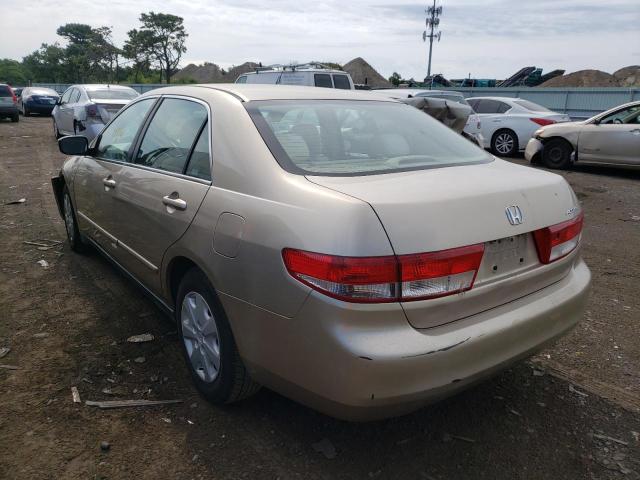 1HGCM563X3A096767 - 2003 HONDA ACCORD LX BEIGE photo 3