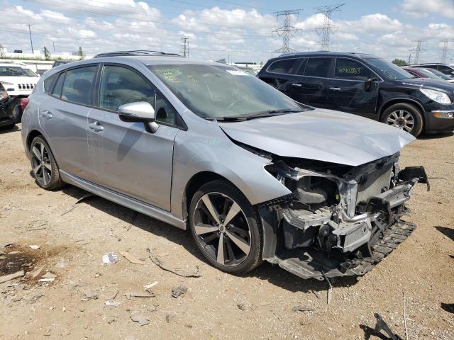 4S3GTAK66H3737176 - 2017 SUBARU IMPREZA SPORT SILVER photo 4