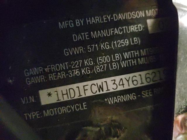 1HD1FCW134Y616219 - 2004 HARLEY-DAVIDSON FLHTCUI 棕色 照片 10