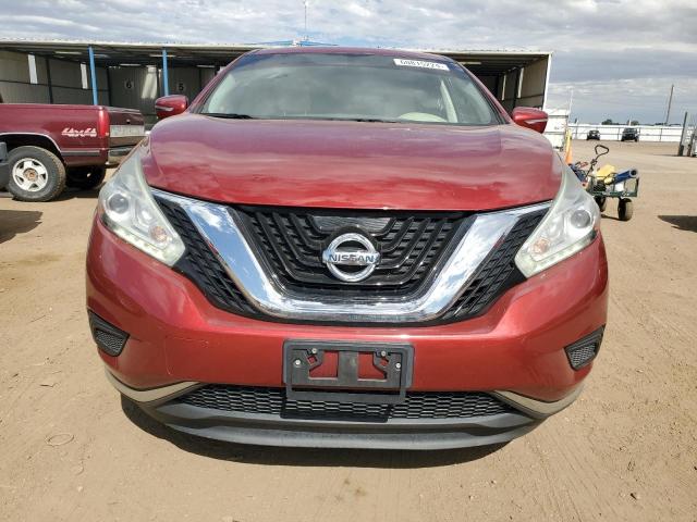 5N1AZ2MHXFN253470 - 2015 NISSAN MURANO S RED photo 5