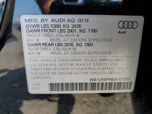 WA1LFAFPXEA101032 - 2014 AUDI Q5 PREMIUM PLUS BLACK photo 13