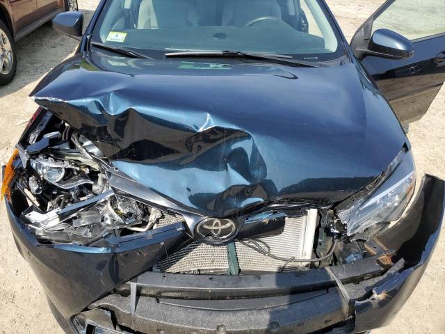 2T1BURHE0KC194555 - 2019 TOYOTA COROLLA L BLUE photo 11