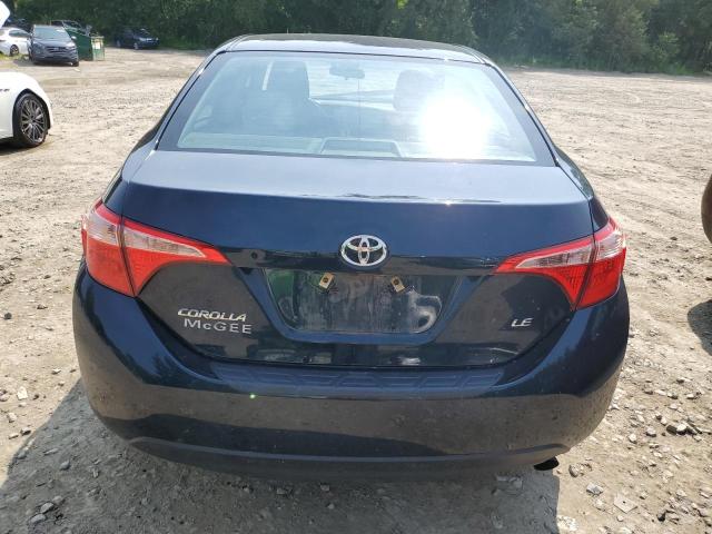 2T1BURHE0KC194555 - 2019 TOYOTA COROLLA L BLUE photo 6