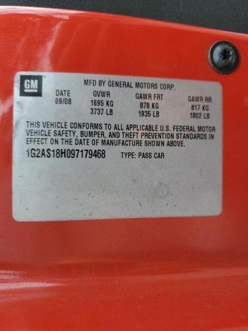 1G2AS18H097179468 - 2009 PONTIAC G5 Kırmızı fotoğraf 12