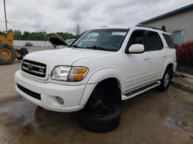 5TDBT48A91S024171 - 2001 TOYOTA SEQUOIA LIMITED WHITE photo 1