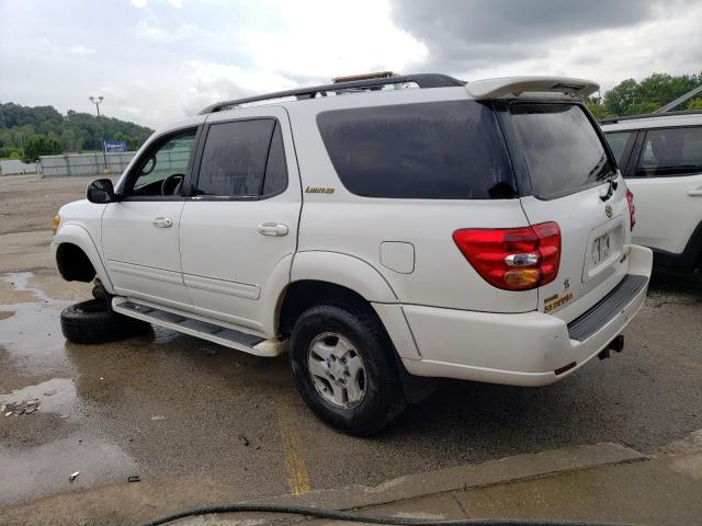 5TDBT48A91S024171 - 2001 TOYOTA SEQUOIA LIMITED WHITE photo 2