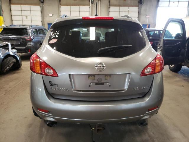 JN8AZ18W39W205982 - 2009 NISSAN MURANO S GRAY photo 6