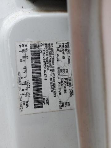 1FMRU16W22LA36749 - 2002 FORD EXPEDITION XLT WHITE photo 13