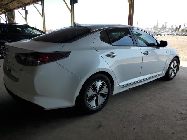 KNAGM4AD2F5084441 - 2015 KIA OPTIMA HYBRID WHITE photo 3