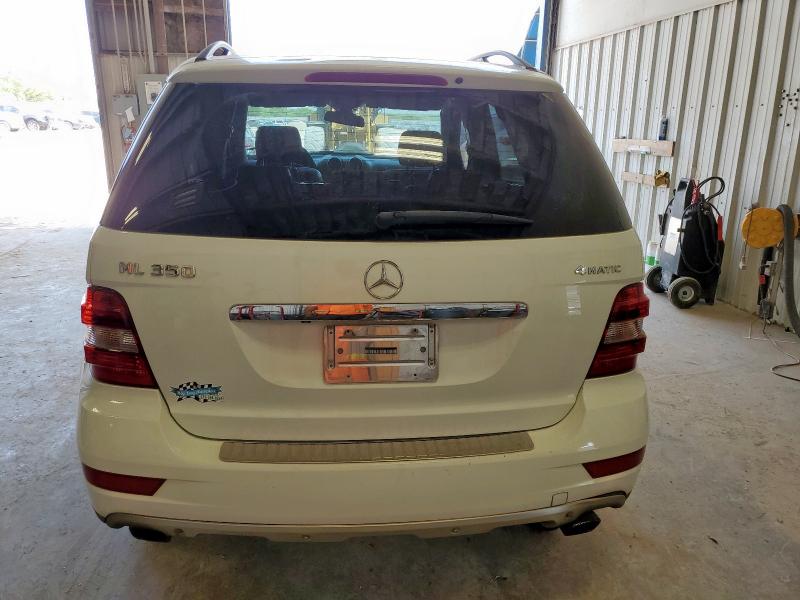 4JGBB8GB3BA683961 - 2011 MERCEDES-BENZ ML 350 4MATIC WHITE photo 6