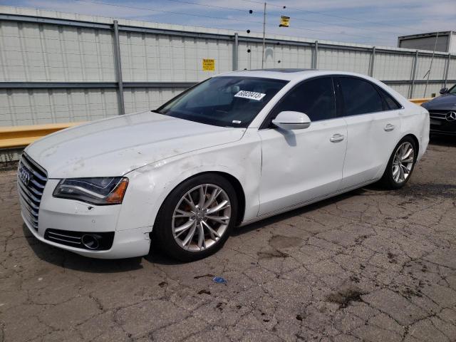 WAUAGAFD4EN010151 - 2014 AUDI A8 QUATTRO WHITE photo 1