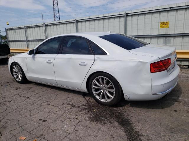 WAUAGAFD4EN010151 - 2014 AUDI A8 QUATTRO WHITE photo 2