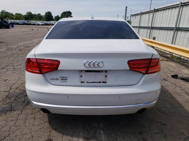 WAUAGAFD4EN010151 - 2014 AUDI A8 QUATTRO WHITE photo 6