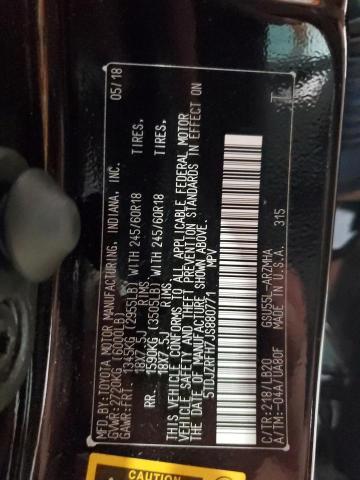 5TDJZRFH7JS880771 - 2018 TOYOTA HIGHLANDER SE Qara foto 14