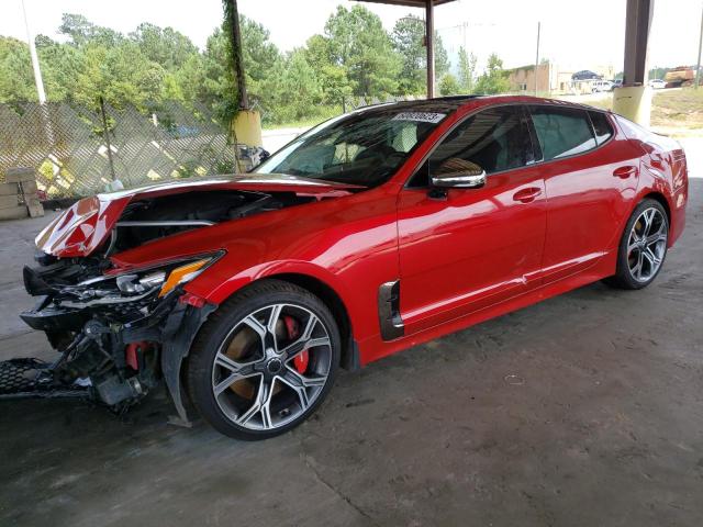 KNAE55LC7J6012653 - 2018 KIA STINGER GT2 RED photo 1