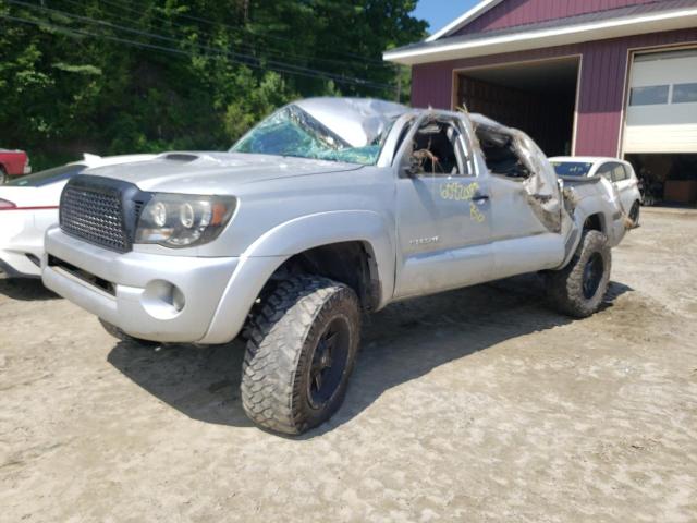 5TEJU62N78Z529560 - 2008 TOYOTA TACOMA DOUBLE CAB PRERUNNER SILVER photo 1