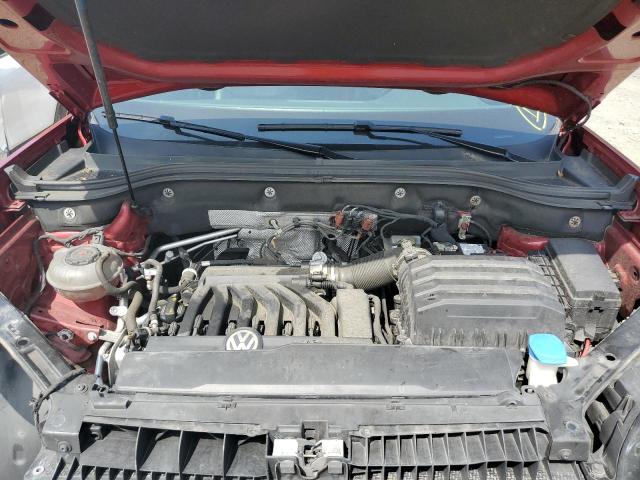1V2MR2CA0KC519878 - 2019 VOLKSWAGEN ATLAS SEL RED photo 11